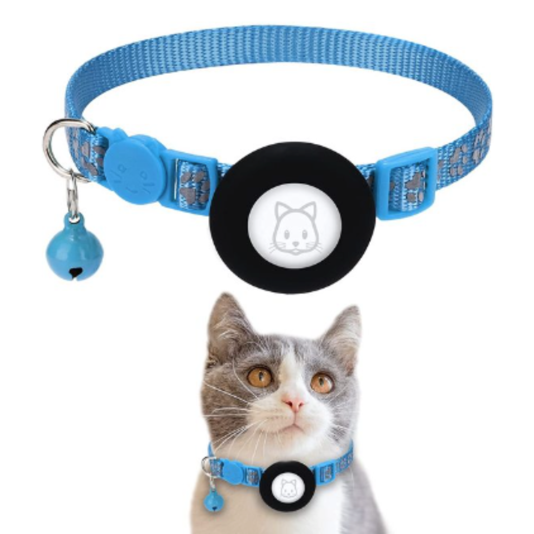 Reflect Airtag Cat Collar - Blue