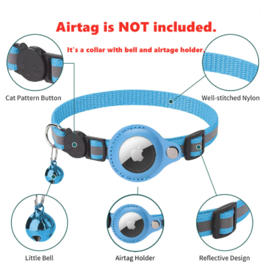 Genuine Airtag Cat Collar - Yellow