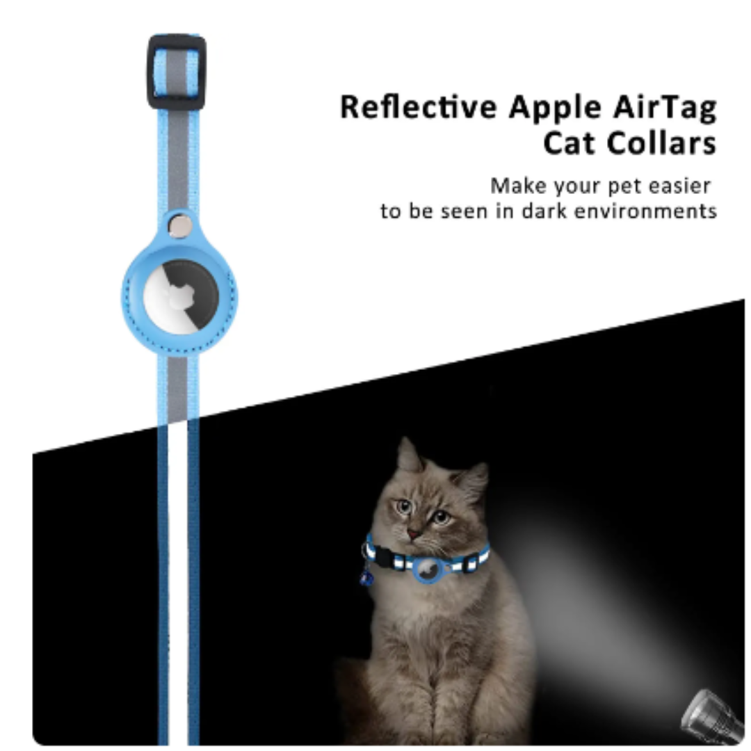 Genuine Airtag Cat Collar - Black